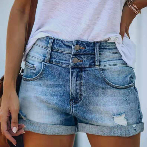 Fashion All-Matching Slimming Denim Casual Shorts for Women