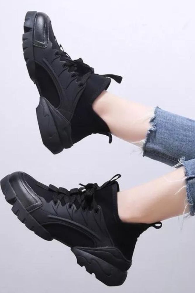 New Women Casual Shoes Fashion Thick Heel Trendy  Platform Sneakers Brand Female Trainers Thick Bottom