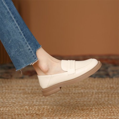 Spring Round Toe Casual Loafers For Women