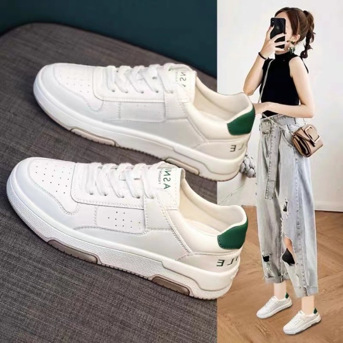Genuine Leather Casual Shoes High Quality Flats Women's Outdoor Sneakers