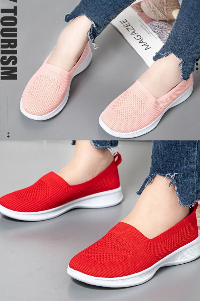 Ladies Outdoor Women's Casual Shoes Slip On Sneakers For Women Vulcanize Shoes Walking