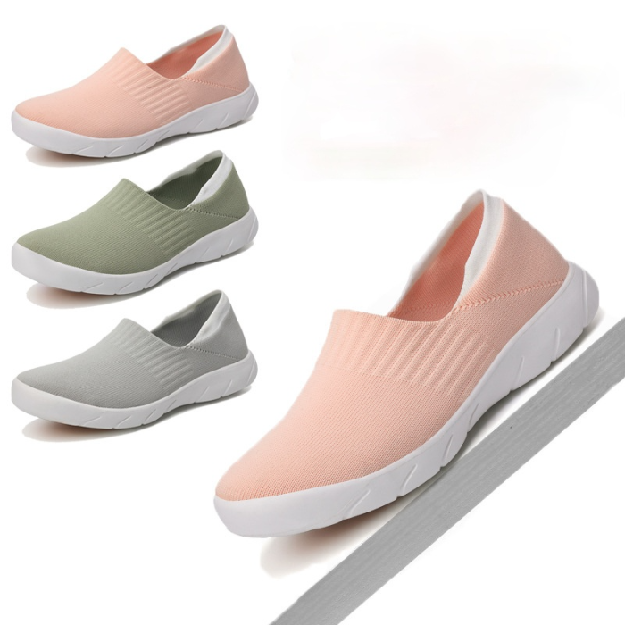 Spring/Autumn Shoes for Women Fashion Sneakers Stretch Fabric Slip-on Platform Shoes Casual Socks Shoes Women