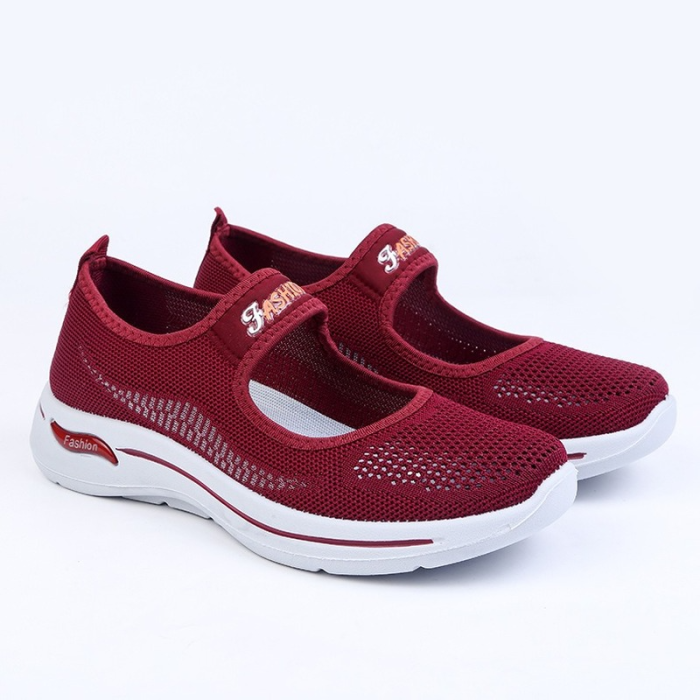 New Women Flats Spring Summer Ladies Mesh Flat Shoes Women Soft Breathable Sneakers
