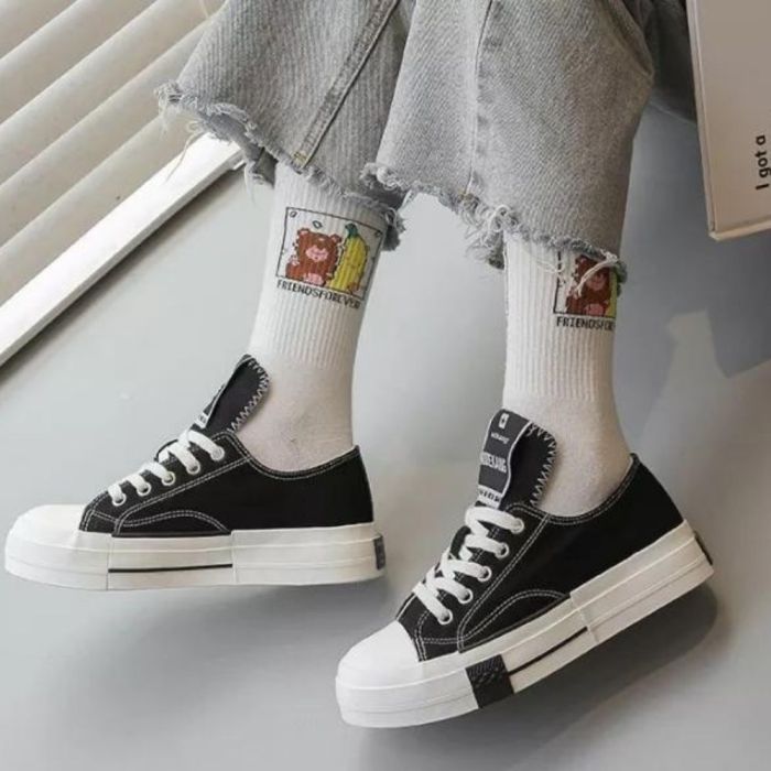 Thick-soled Vulcanized Comfortable Fashionable Canvas Shoes