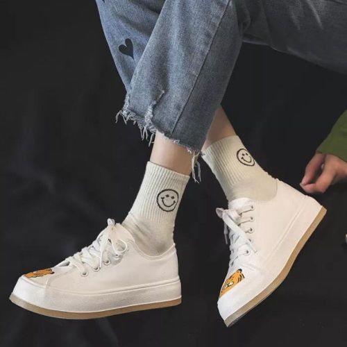 Fashion Tiger Head Graffiti Canvas Shoes