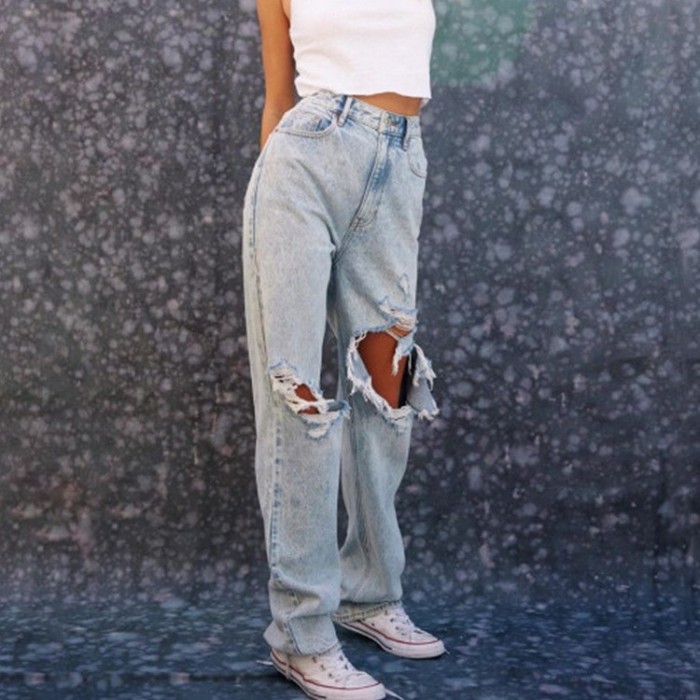 Women Streetwear Harajuku Hip Hop Casual Loose Jeans