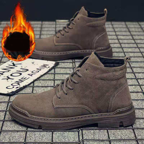 New Men Lace-up Light Outdoor Tooling Shoes Plus