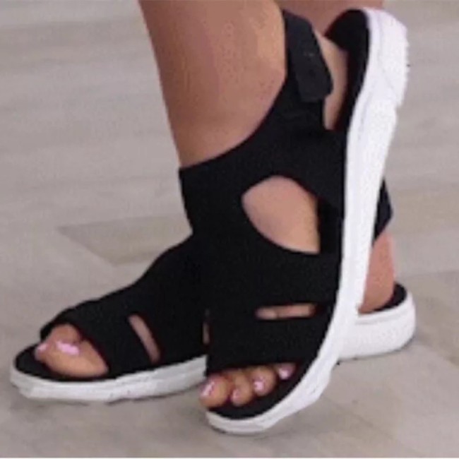 New Summer Women Sandals Sexy Shoes Crystal Casual Woman Flats Buckle