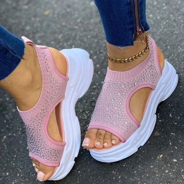 Women's Thick Sole Comfortable Slip-on Sandals