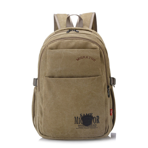 Student Large-capacity Washed Canvas Backpack