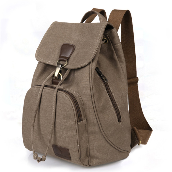 Retro Travel Canvas Backpack