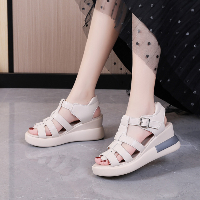 Summer Heels Suit Luxury Comfort Girls Wedge Sandals