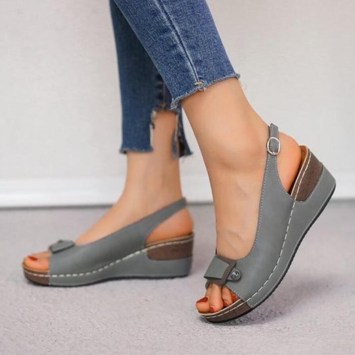 Summer Women Thick Bottom Casual Beach Platform Sandals