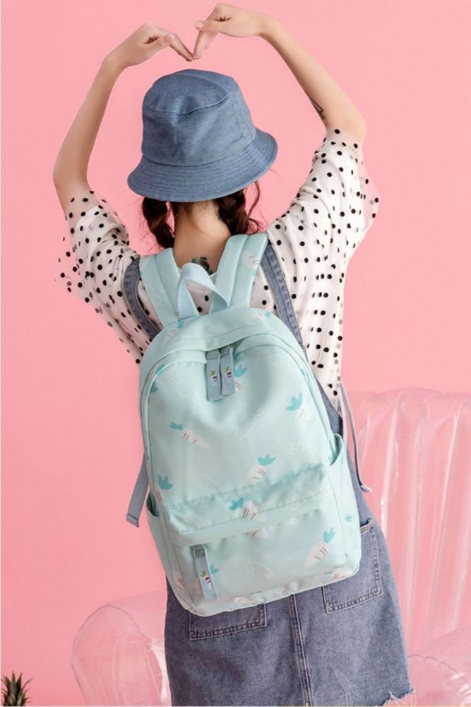 New Leisure Hot Sale Printing Polyester Waterproof Backpack