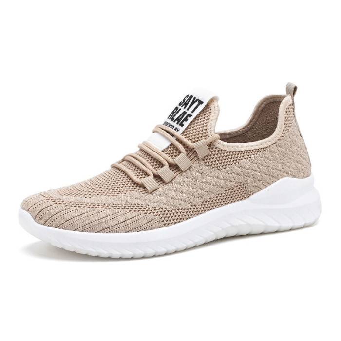 Summer Flying Fabric Lace-up Lightweight Comfortable Mesh Sneakers