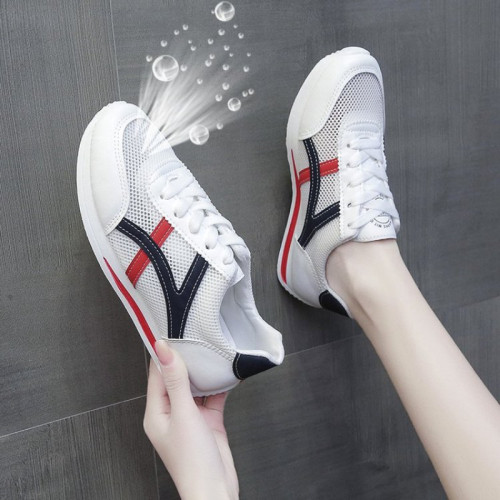 Women's Vulcanize Platform White Comfort Sneakers