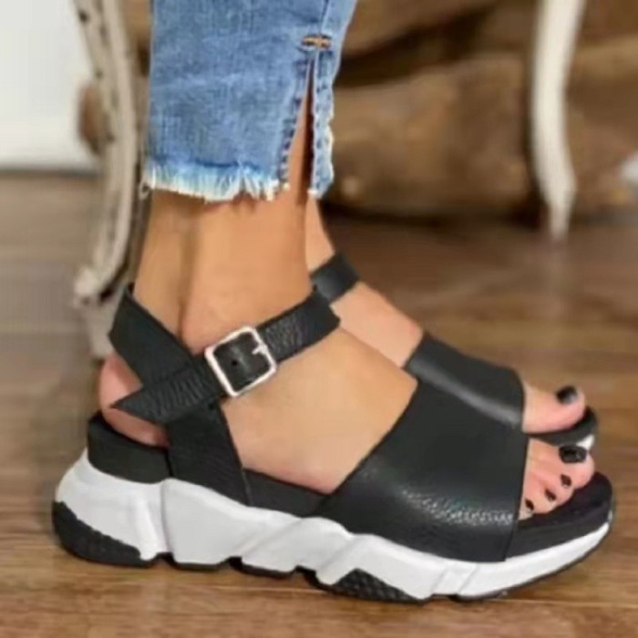 Wedges Shoes For Woman Summer Platform Sandals Plus Size 35-43
