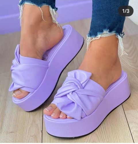 Summer Platform Sandals for Women Fashion Casual Hemp Wedges Slippers