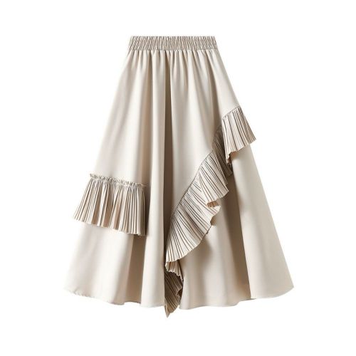 Women's Slim A-line Loose Elastic Waist Party Patchwork Skirts