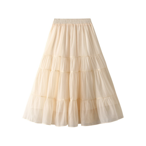Women's Summer High Waist A-LINE Patchwork Long Skirt Skirts
