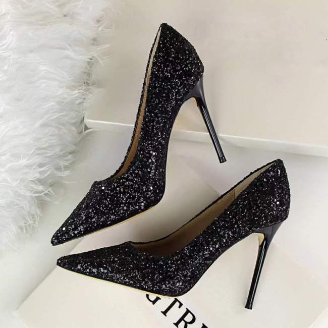Summer Rhinestones High Heel Pointed Sexy Crystal Party Prom Shoes