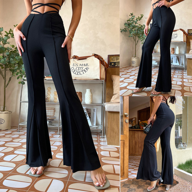 Summer Elegant Sexy Slim High Waisted Office Ladies Pants