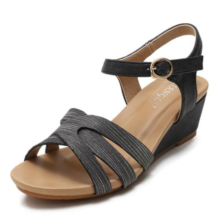 Women Summer Classic Non-slip Wedge Sandals