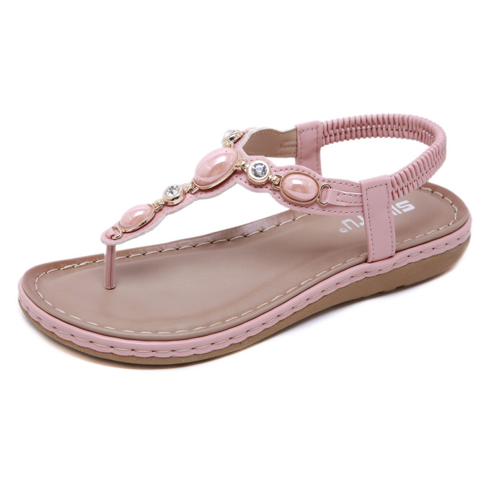 Summer Vintage New Leather Open Toe Flat Sandals