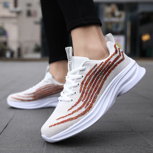 Women Mixed Color Breathable Soft Sole Sneakers