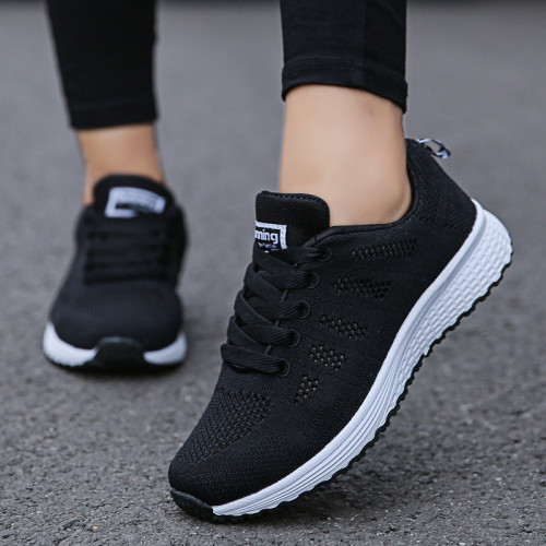 Women Casual Fashion Breathable Mesh Flat Sneakers