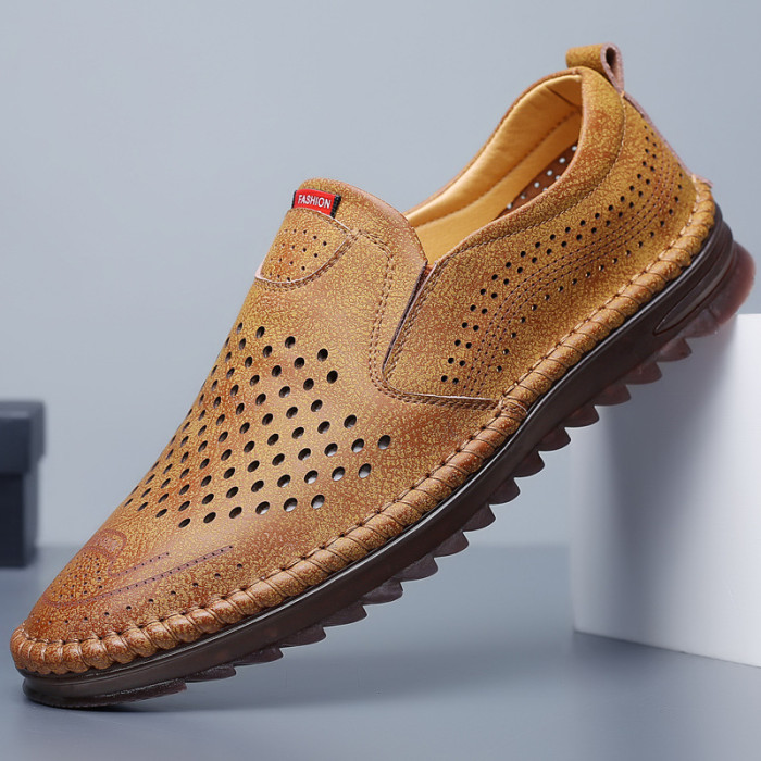 Man Designer Slip on Fashion Brown Loafers