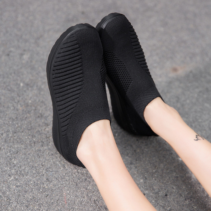 Female Fashion Casual Breathable Mesh Flat Shoes