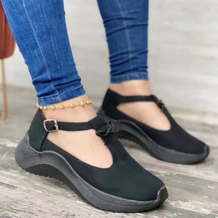 Women Casual Solid Round Toe Comfortable Loafers