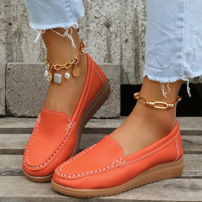Comfortable Fashion Thick Bottem Casual Flat Shoes