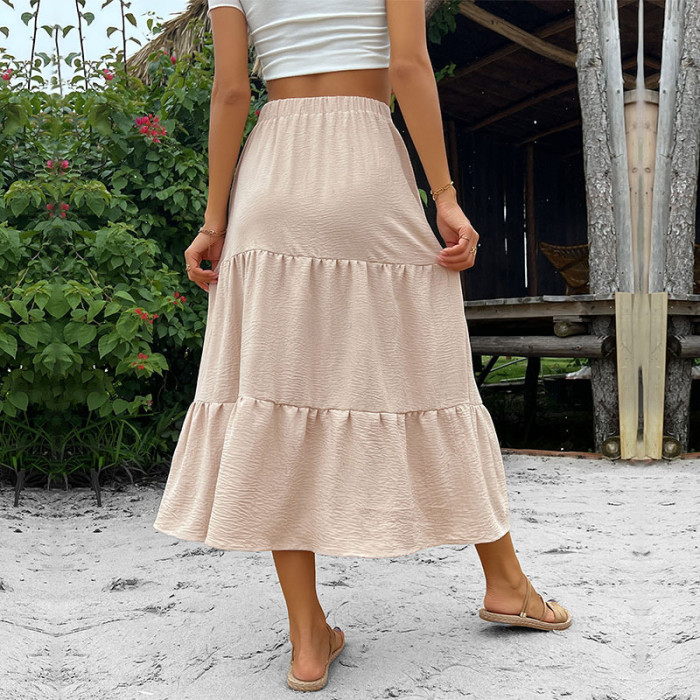 Women A-Line High Waist Bohemian Skirts