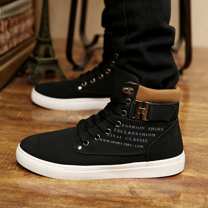 Men's High Top Large Size Size Retro Casual Boots