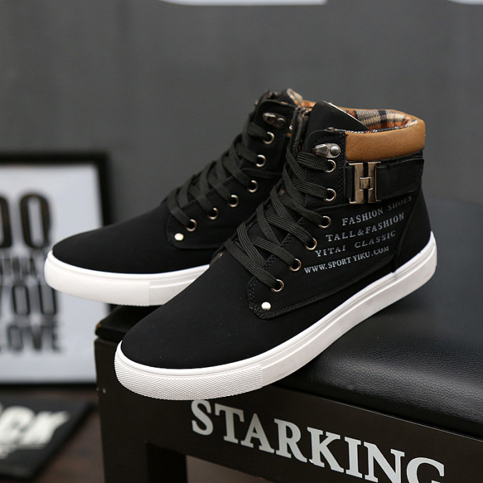 Men's High Top Large Size Size Retro Casual Boots