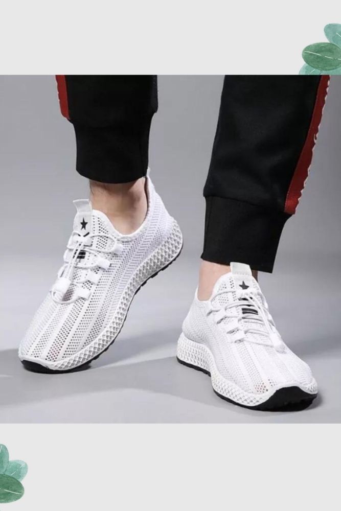 Men Casual Lace-up Men Lightweight Breathable Walking Sneakers