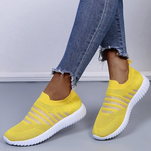 Women's Breathable Knitted Casual Loafers