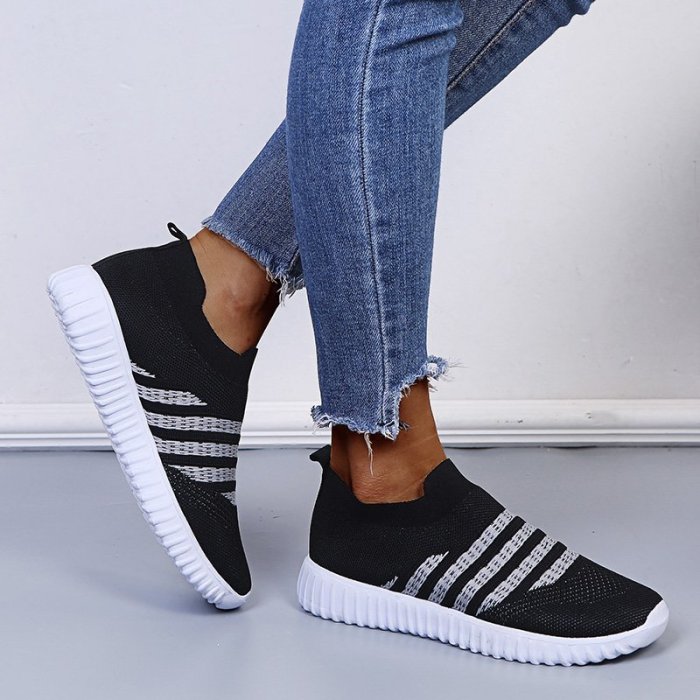 Women's Breathable Knitted Casual Loafers