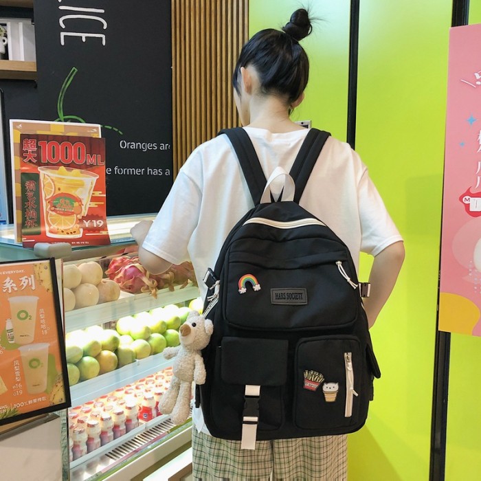 Women's Harajuku Vintage School Bag College Style Backpack