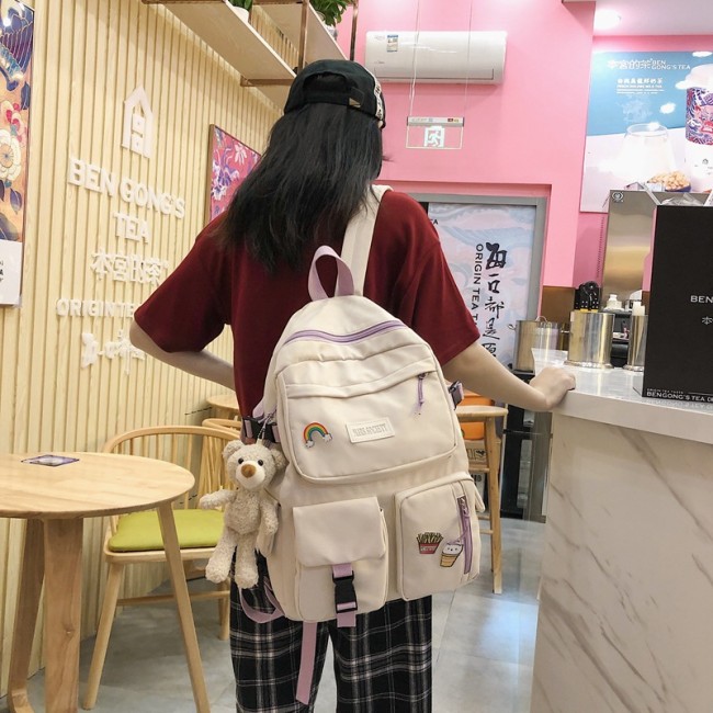 Women's Harajuku Vintage School Bag College Style Backpack
