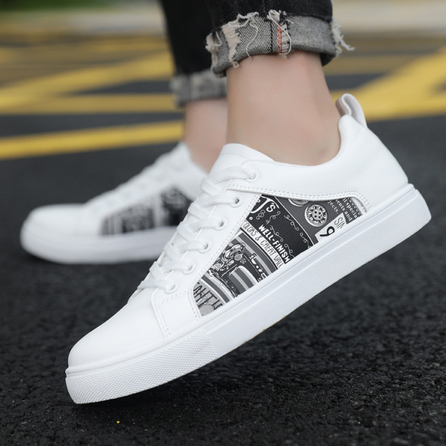 Men's Comfortable Flat Lace Up Sneakers