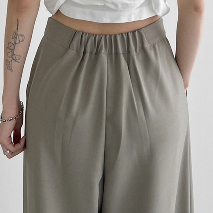 Women's Casual Draped Pleated Loose Suit Pants