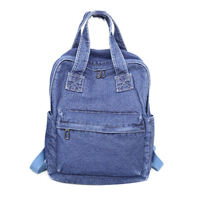 Fashion Denim School Bag High Capacity Backpacks
