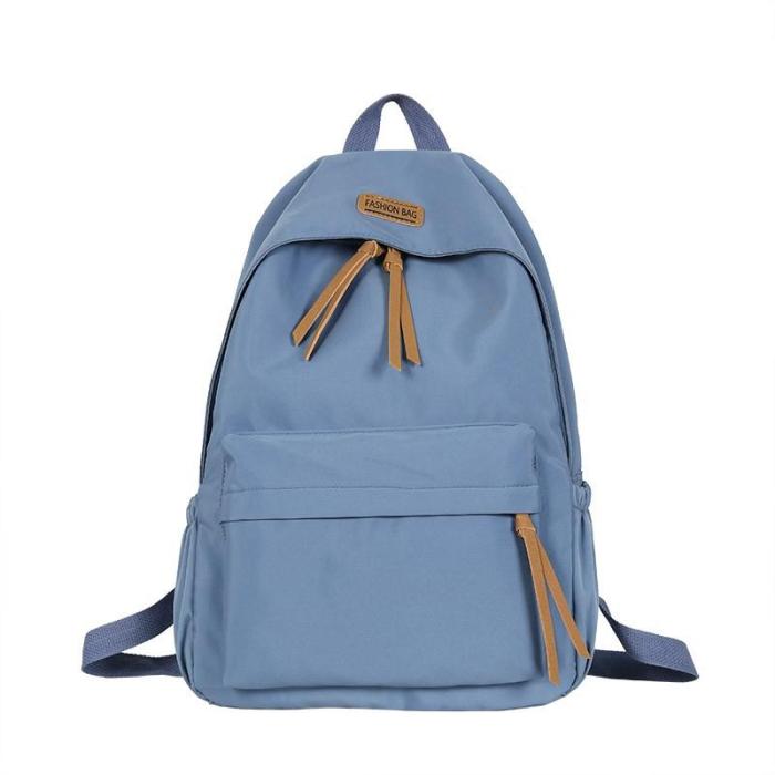Women's Nylon Solid Color Backpack