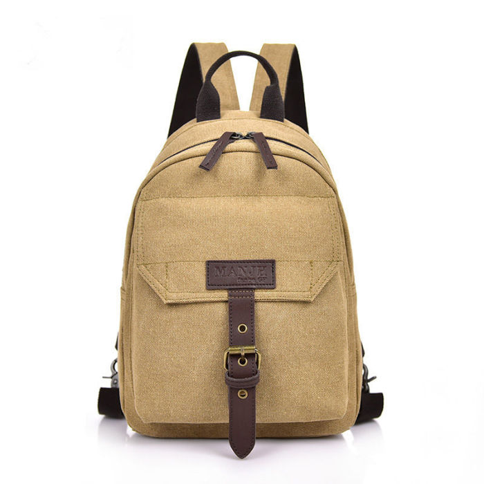 Fashion Retro Small Multifunction Canvas Backpack