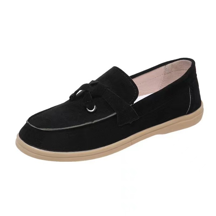 Women Shallow Slip on Casual Large-Sized Flat Loafers