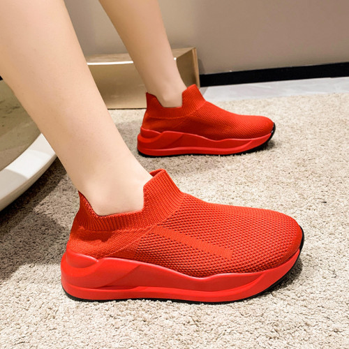 Women's Trendy Breathable Mesh Platform Sneakers