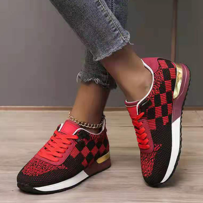 New Comfortable Casual Lace Up Platform Sneakers